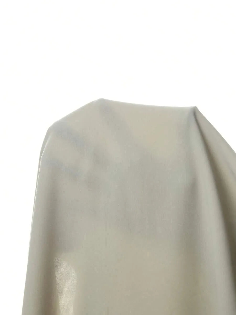 SHEIN Heiryn فستان أنيق بتجعيد وتحديد خصر