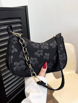 SHEIN حقيبة كتف نسائية خفيفة الوزن بلون أسود