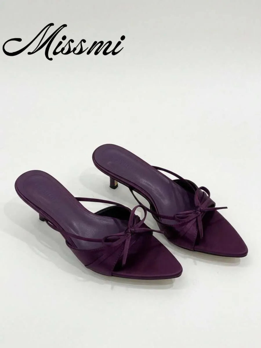 SHEIN صندل نسائي فرنسي بكعب رفيع أنيق للصيف