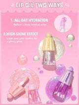 SHEGLAM Jelly Wow – Pinkies Up Glitter زيت شفايف