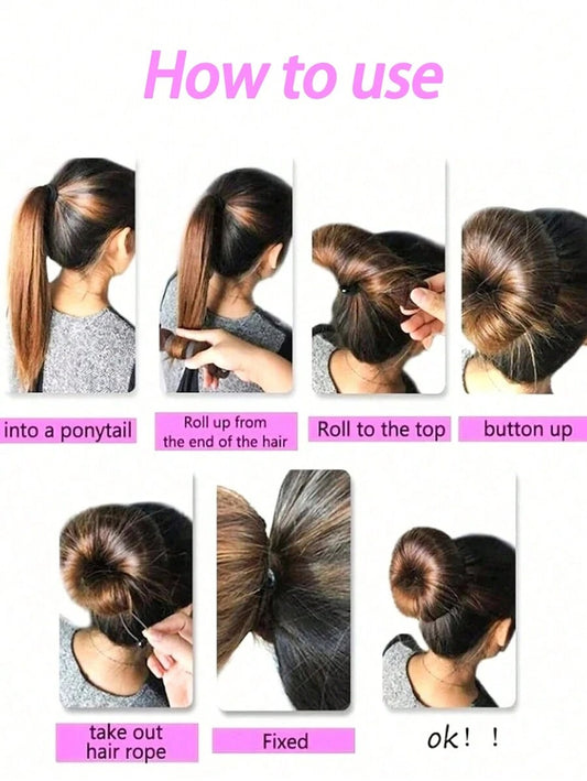 SHEIN صانع كعكة الشعر على شكل دونات