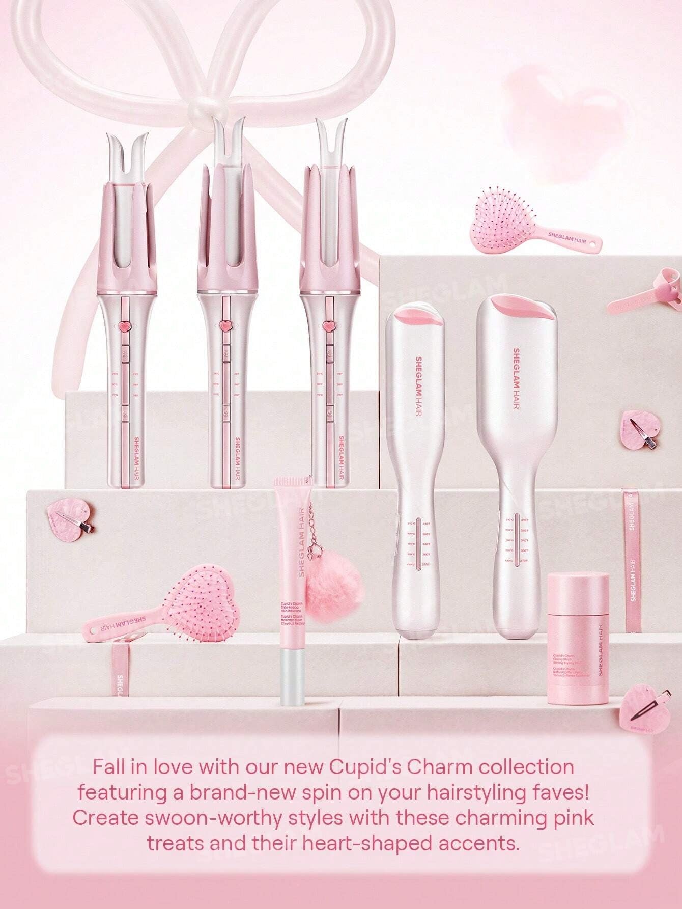 SHEIN SHEGLAM HAIR مكواة تجعيد أوتوماتيكية 32 مم للشعر