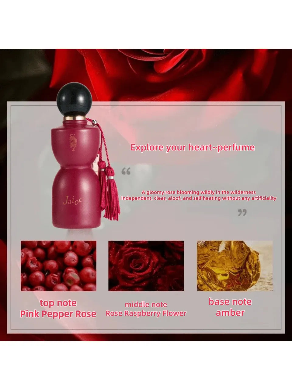 SHEIN Gaiyok Beauty Panther الأحمر عطر نسائي برائحة زهرية حلوة وطويلة الأمد