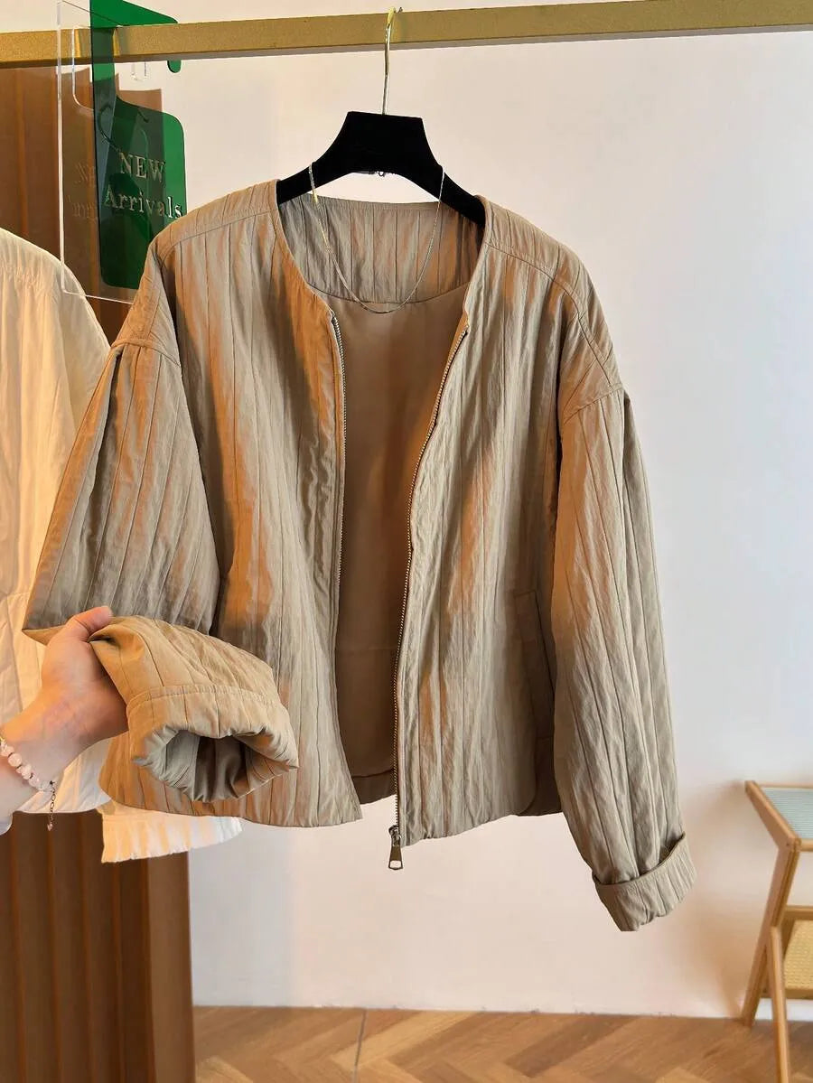 SHEIN جاكيت كاجوال فضفاض بكتف منسدل وأكمام واسعة
