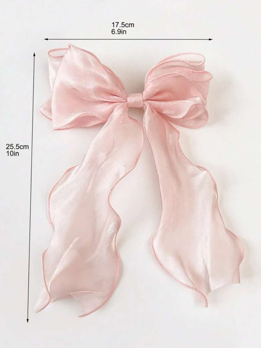 SHEIN مشبك شعر بشكل فراشة كبيرة وردي فاتح
