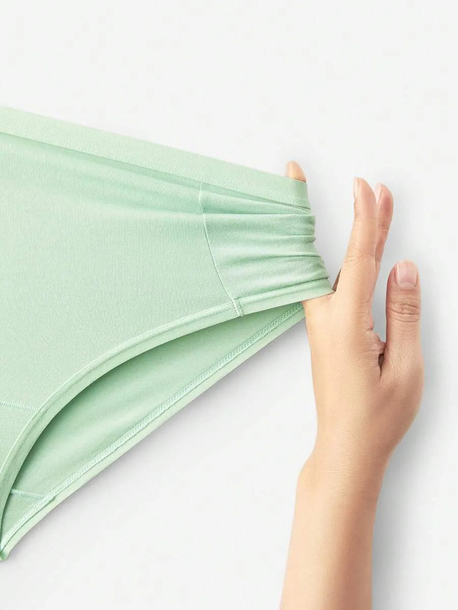 SHEIN LUVLETTE سراويل داخلية نسائية من 3 قطع بخصر عالٍ متعدد الألوان