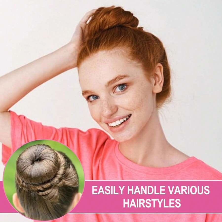 SHEIN صانع كعكة شعر إسفنجي ناعم وسميك بلون أسود