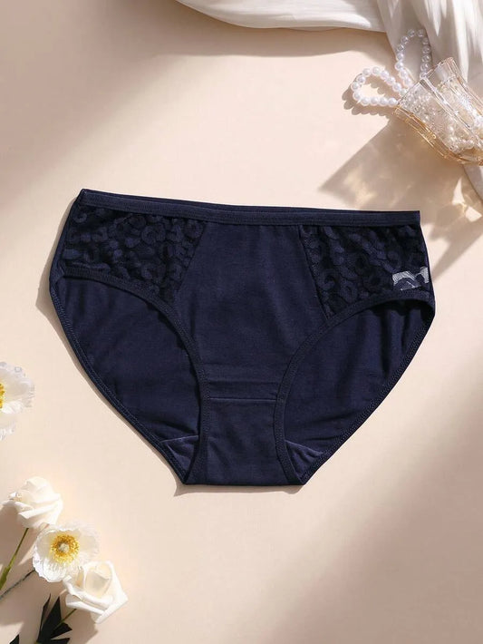 SHEIN سراويل داخلية نسائية من 8 قطع بدون خياطة بتطريز دانتيل ومتعدد الألوان