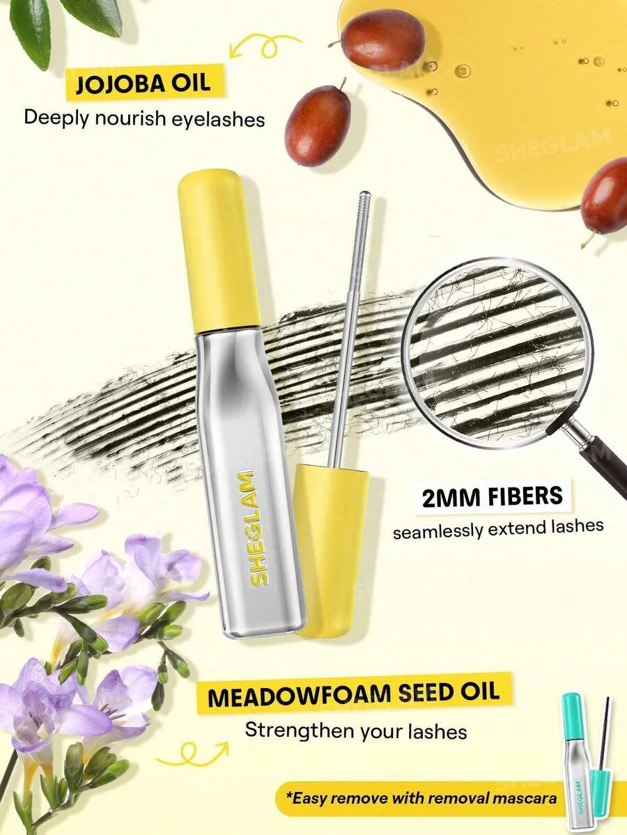 SHEIN SHEGLAM Lashlighter Iron ماسكارا لإطالة وتكثيف وتجعيد الرموش بلون أسود