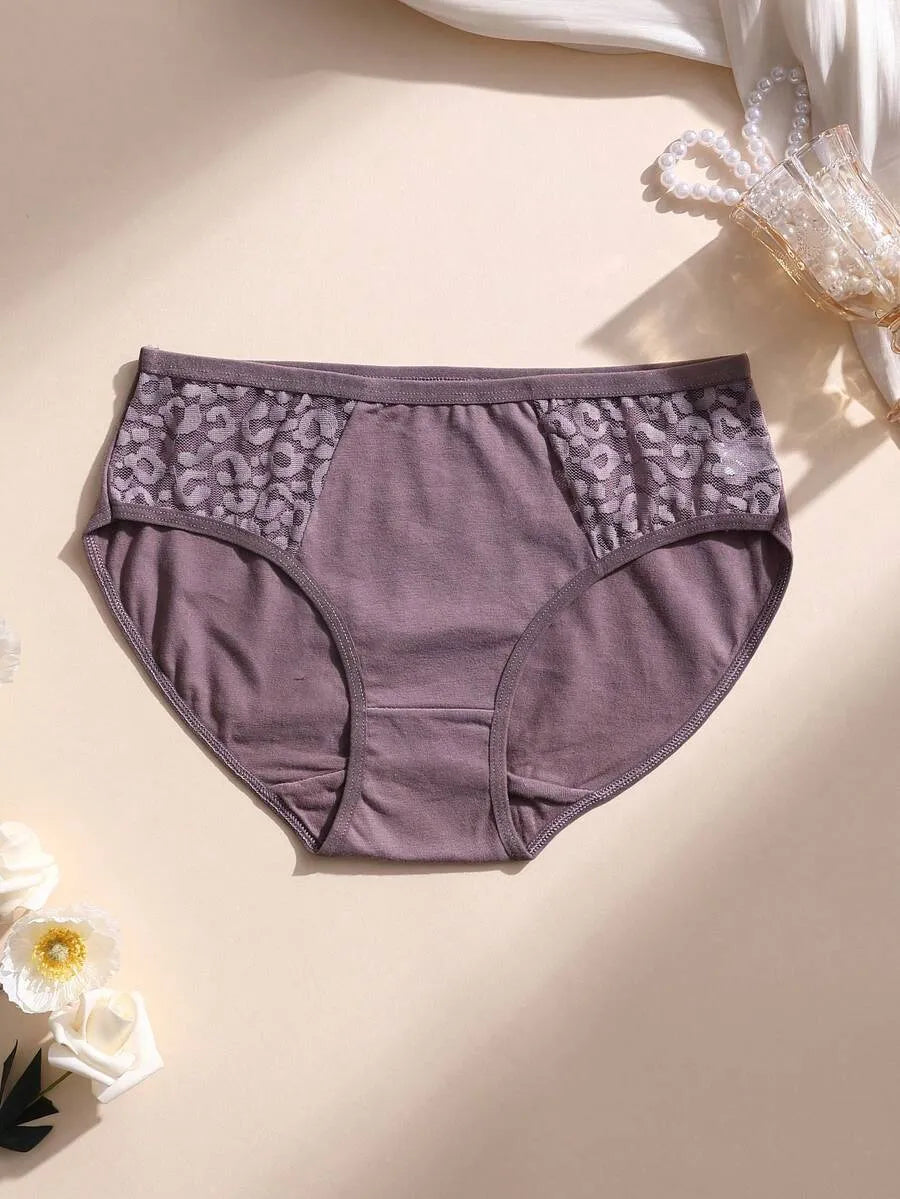 SHEIN سراويل داخلية نسائية من 8 قطع بدون خياطة بتطريز دانتيل ومتعدد الألوان