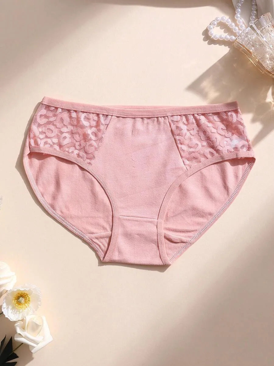 SHEIN سراويل داخلية نسائية من 8 قطع بدون خياطة بتطريز دانتيل ومتعدد الألوان