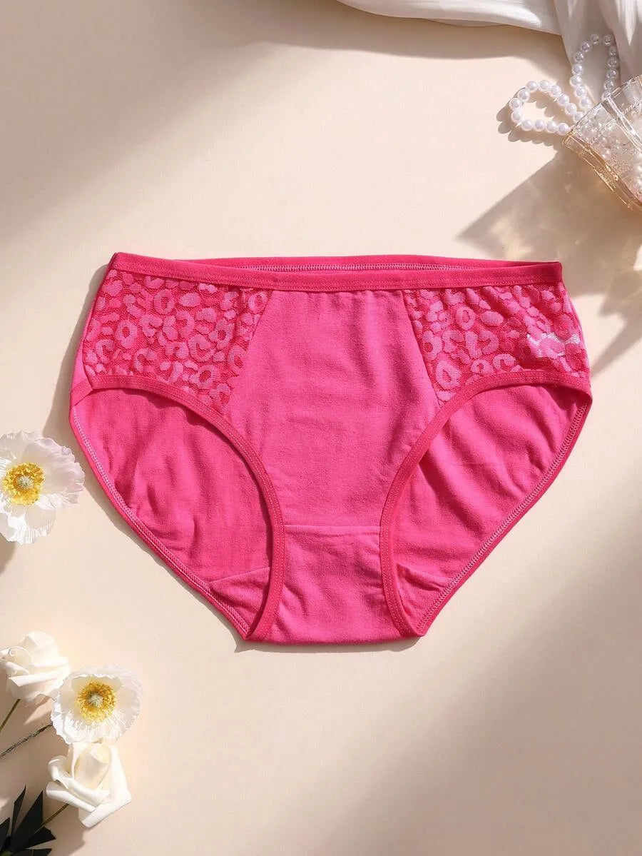 SHEIN سراويل داخلية نسائية من 8 قطع بدون خياطة بتطريز دانتيل ومتعدد الألوان