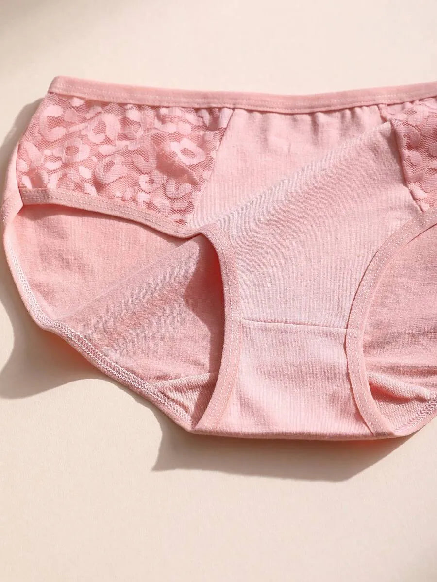 SHEIN سراويل داخلية نسائية من 8 قطع بدون خياطة بتطريز دانتيل ومتعدد الألوان