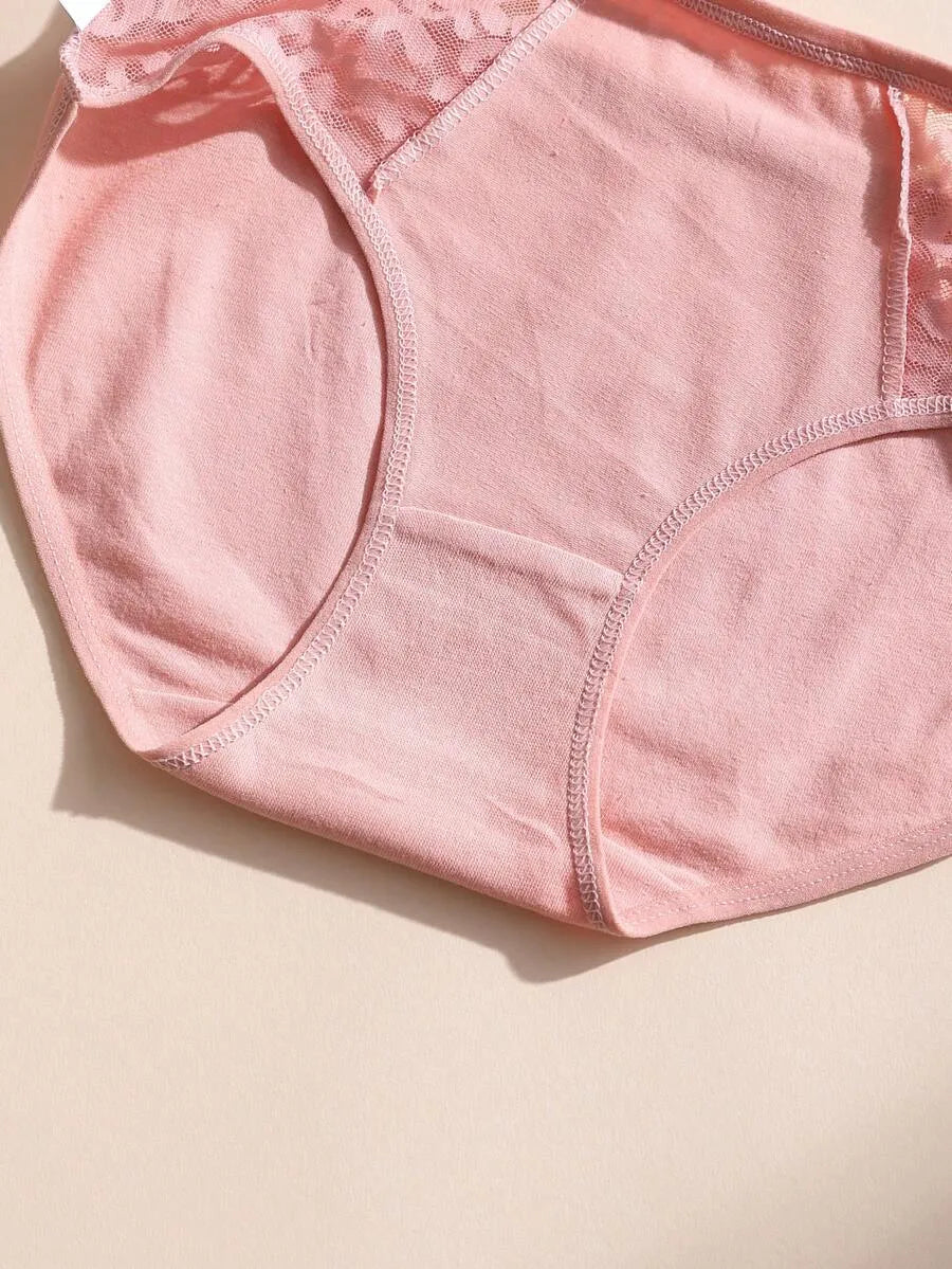 SHEIN سراويل داخلية نسائية من 8 قطع بدون خياطة بتطريز دانتيل ومتعدد الألوان