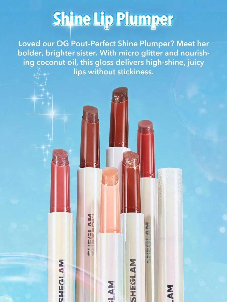 SHEIN SHEGLAM Pout-Perfect Sugar Crystal ملمع شفاه لامع بلون