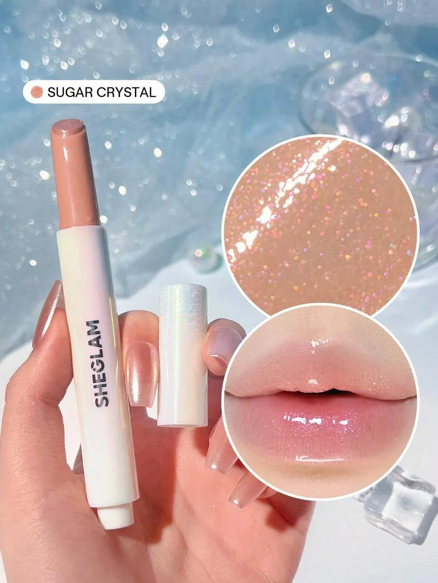 SHEIN SHEGLAM Pout-Perfect Sugar Crystal ملمع شفاه لامع بلون