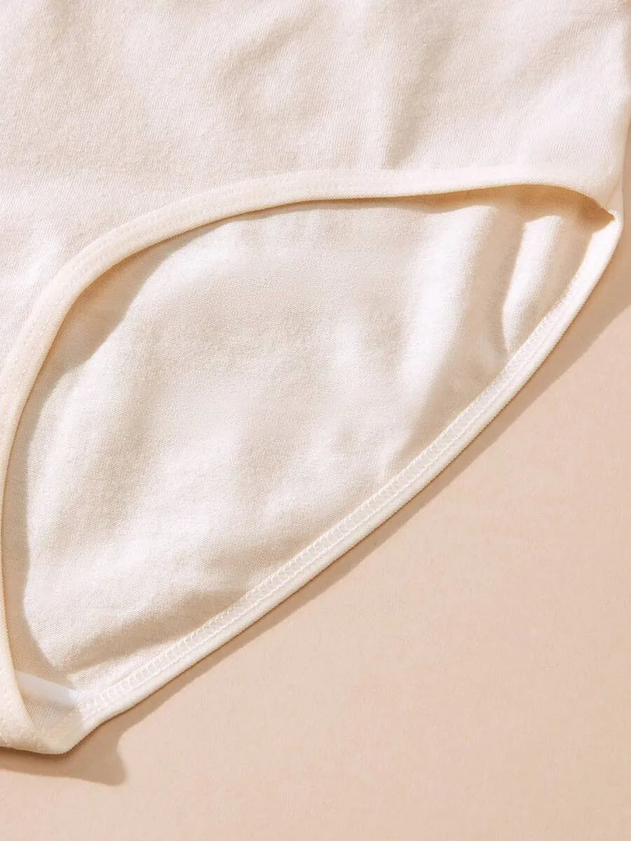 SHEIN سراويل داخلية نسائية من 4 قطع بخصر متوسط متعدد الألوان