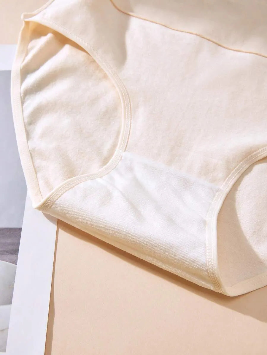 SHEIN سراويل داخلية نسائية من 4 قطع بخصر متوسط متعدد الألوان