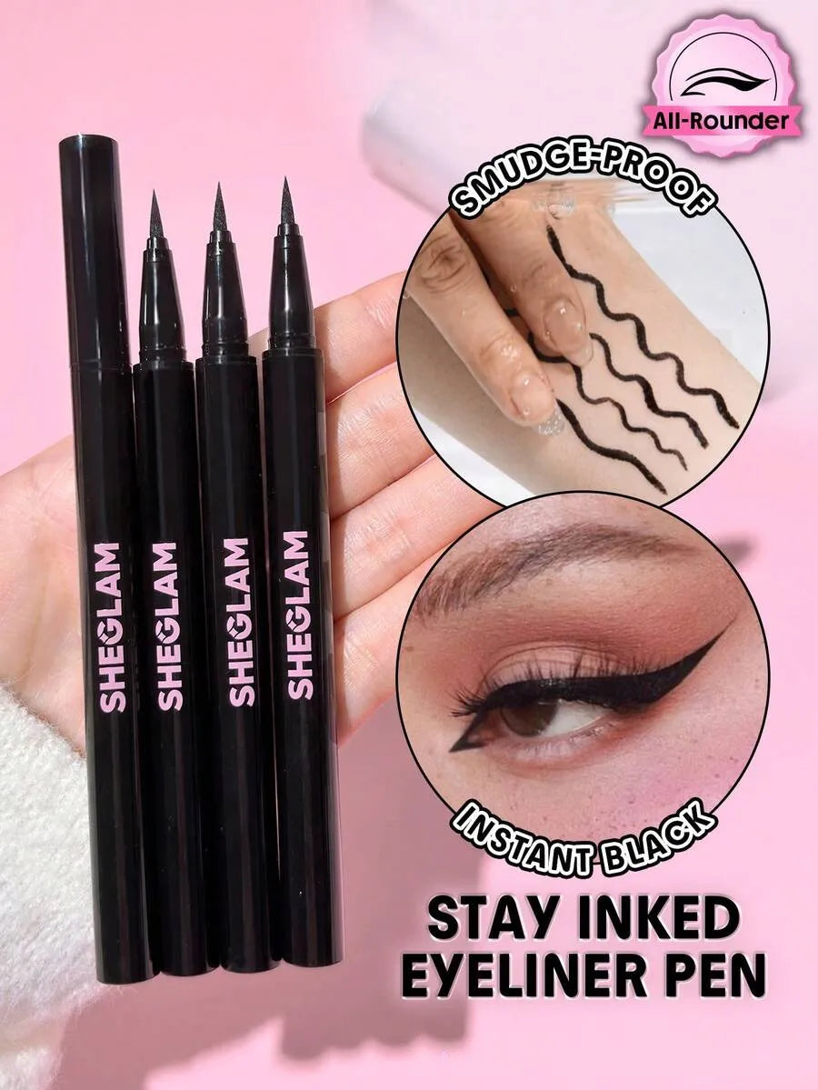 SHEIN SHEGLAM Stay Inked آيلاينر سائل مقاوم للماء بلون أسود