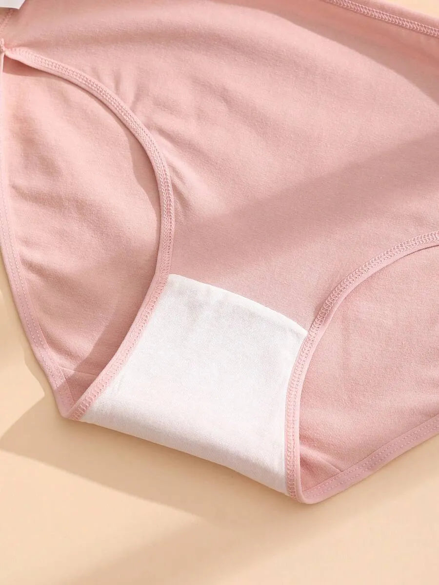 SHEIN سراويل داخلية نسائية من 9 قطع بخصر متوسط ومتعدد الألوان