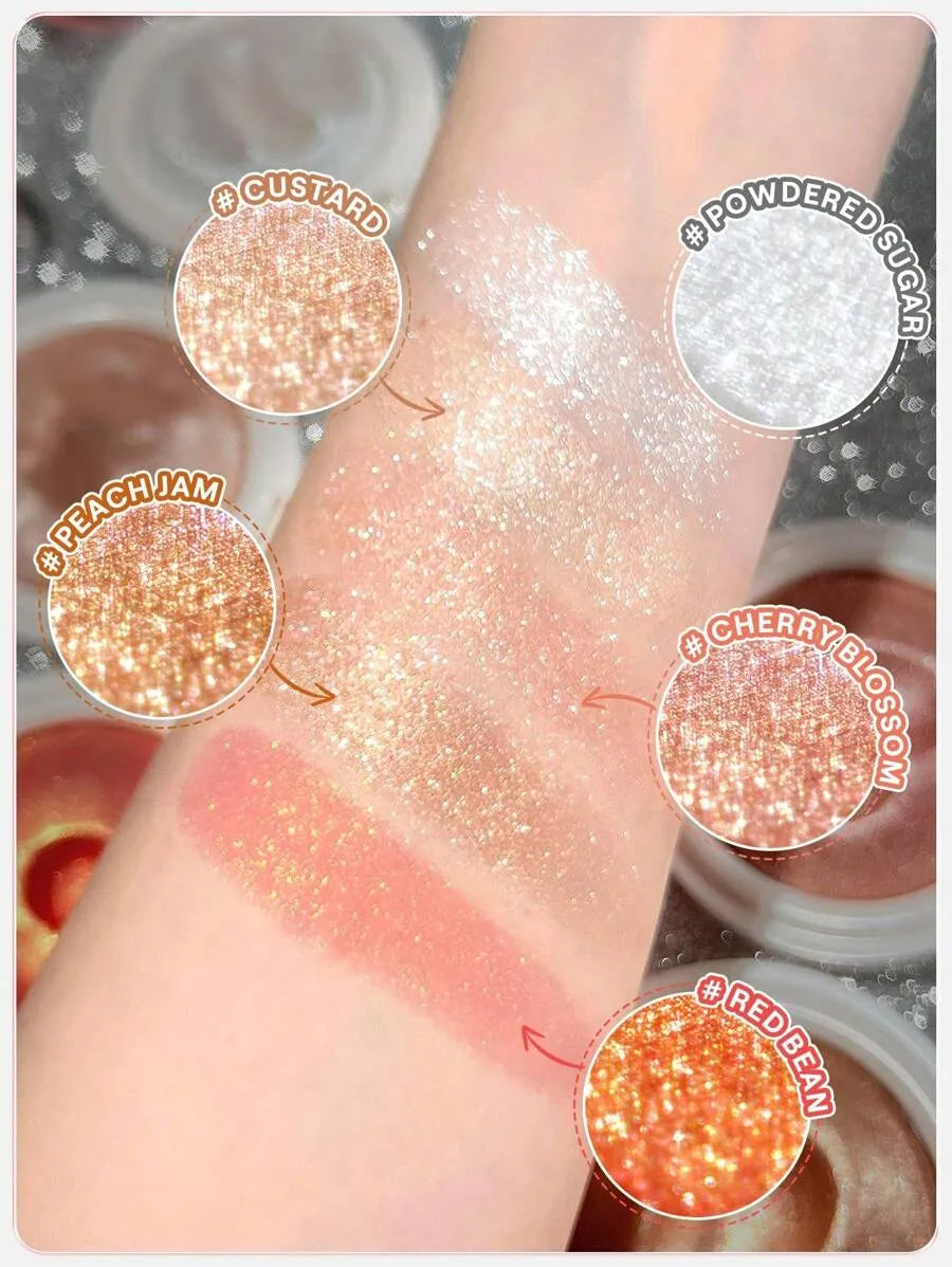 SHEIN SHEGLAM Glowchi Bouncy Powdered Sugar هايلايتر بلون بلمعة متوهجة