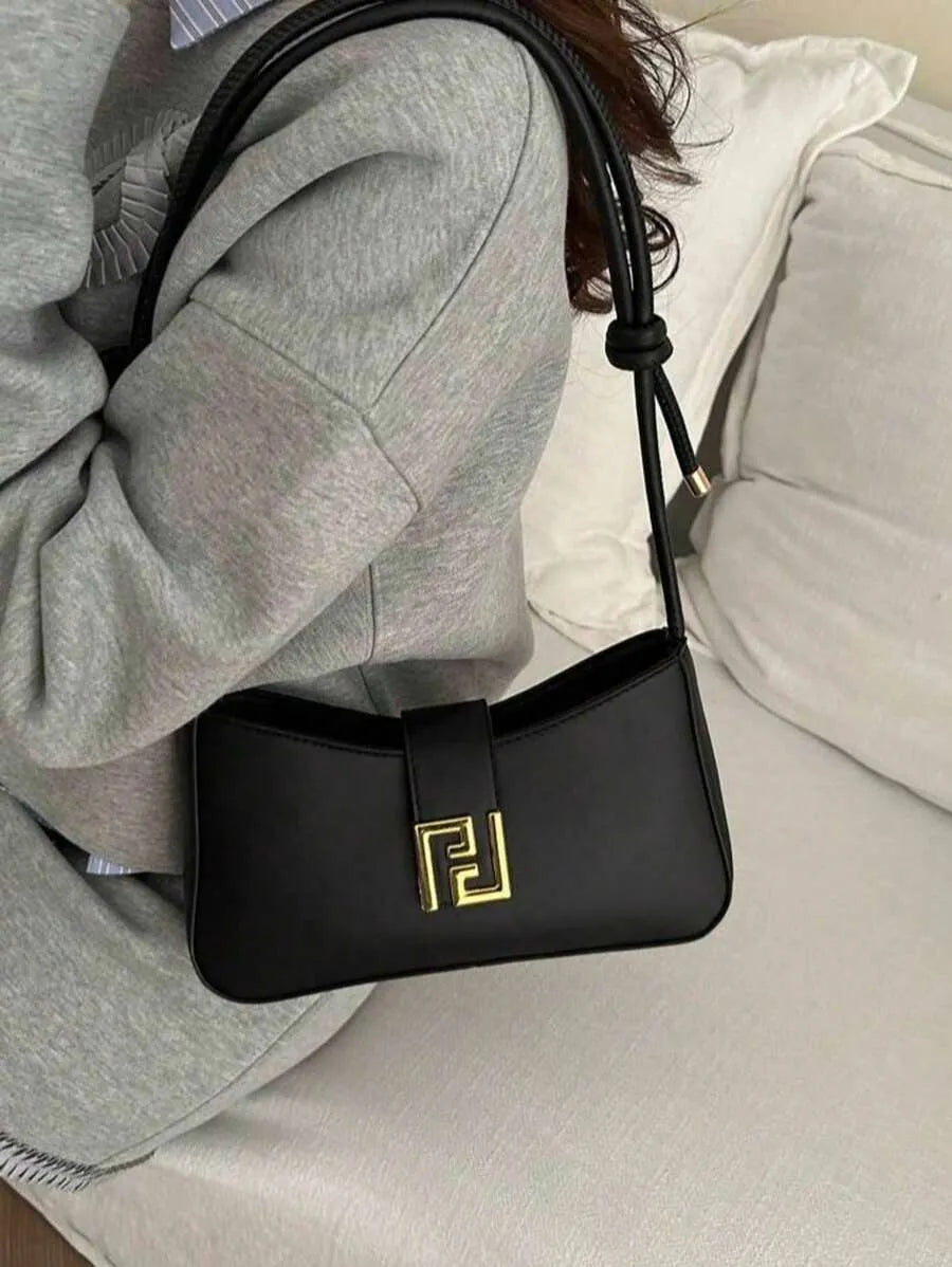 SHEIN حقيبة كتف وكروس كاجوال وللعمل بلون أحادي