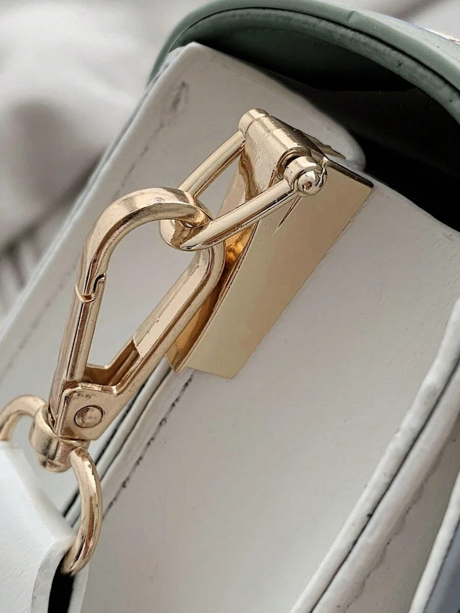 SHEIN كروس بودي خضراء أنيقة بحزام عريض مميز
