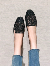 SHEIN Mengshangli صندل نسائي شبك مسطح مفتوح