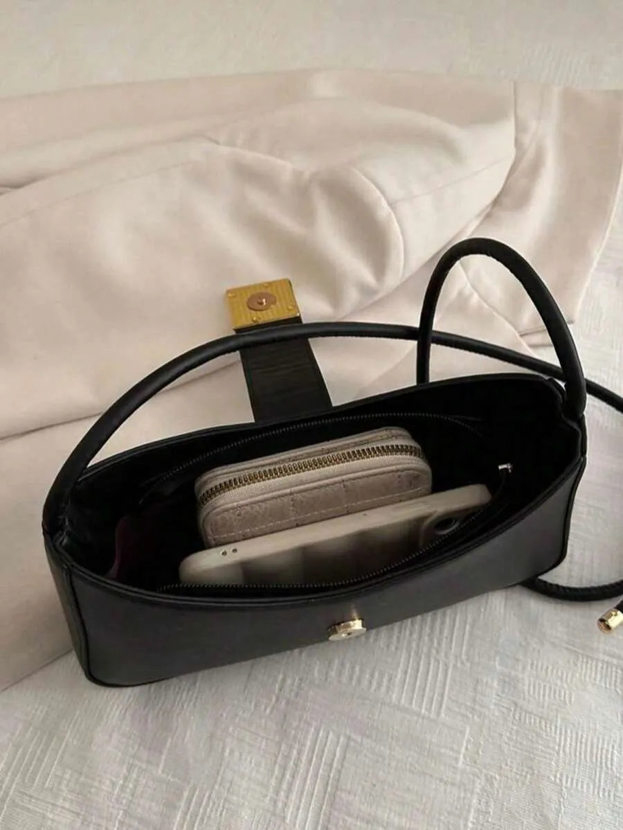 SHEIN حقيبة كتف وكروس كاجوال وللعمل بلون أحادي