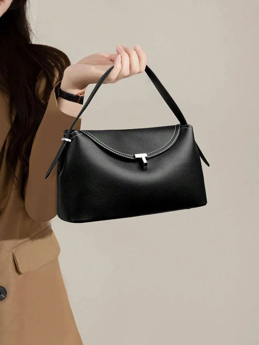SHEIN LEMON KOKO T حقيبة كروس بودي وكتف سوداء بحرف