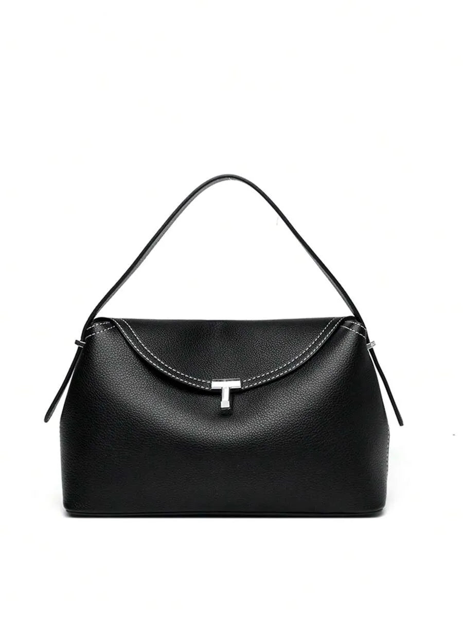 SHEIN LEMON KOKO T حقيبة كروس بودي وكتف سوداء بحرف
