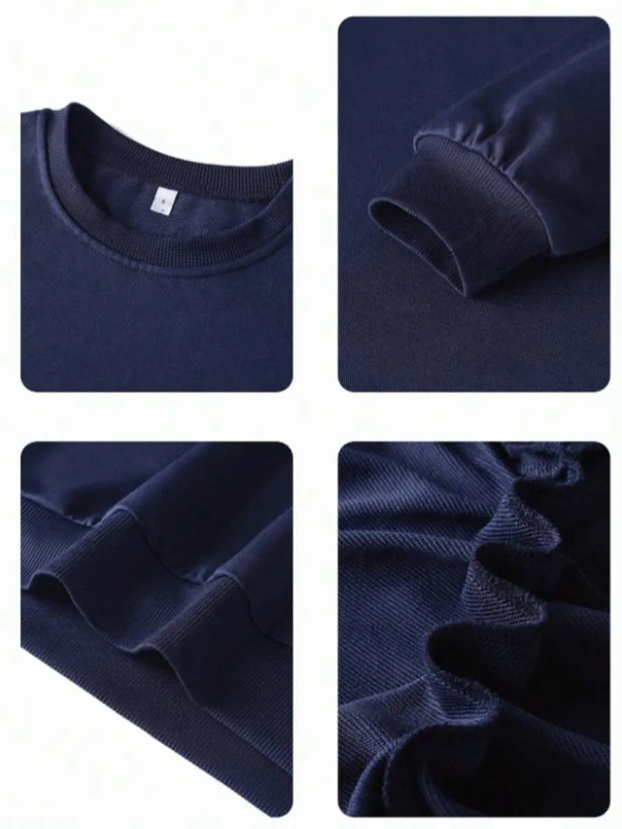 SHEIN سويت شيرت نسائي بطبعة دب لطيف بلون أزرق بحري