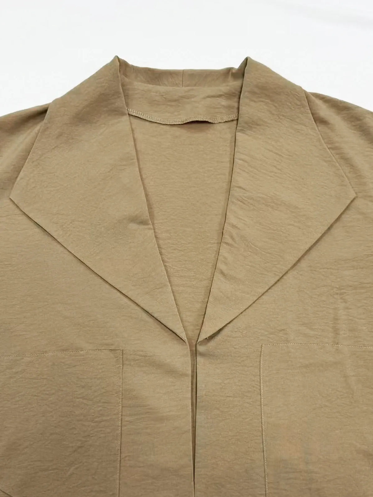 SHEIN Franclia جاكيت ترنش قصير كاجوال بياقة كبيرة