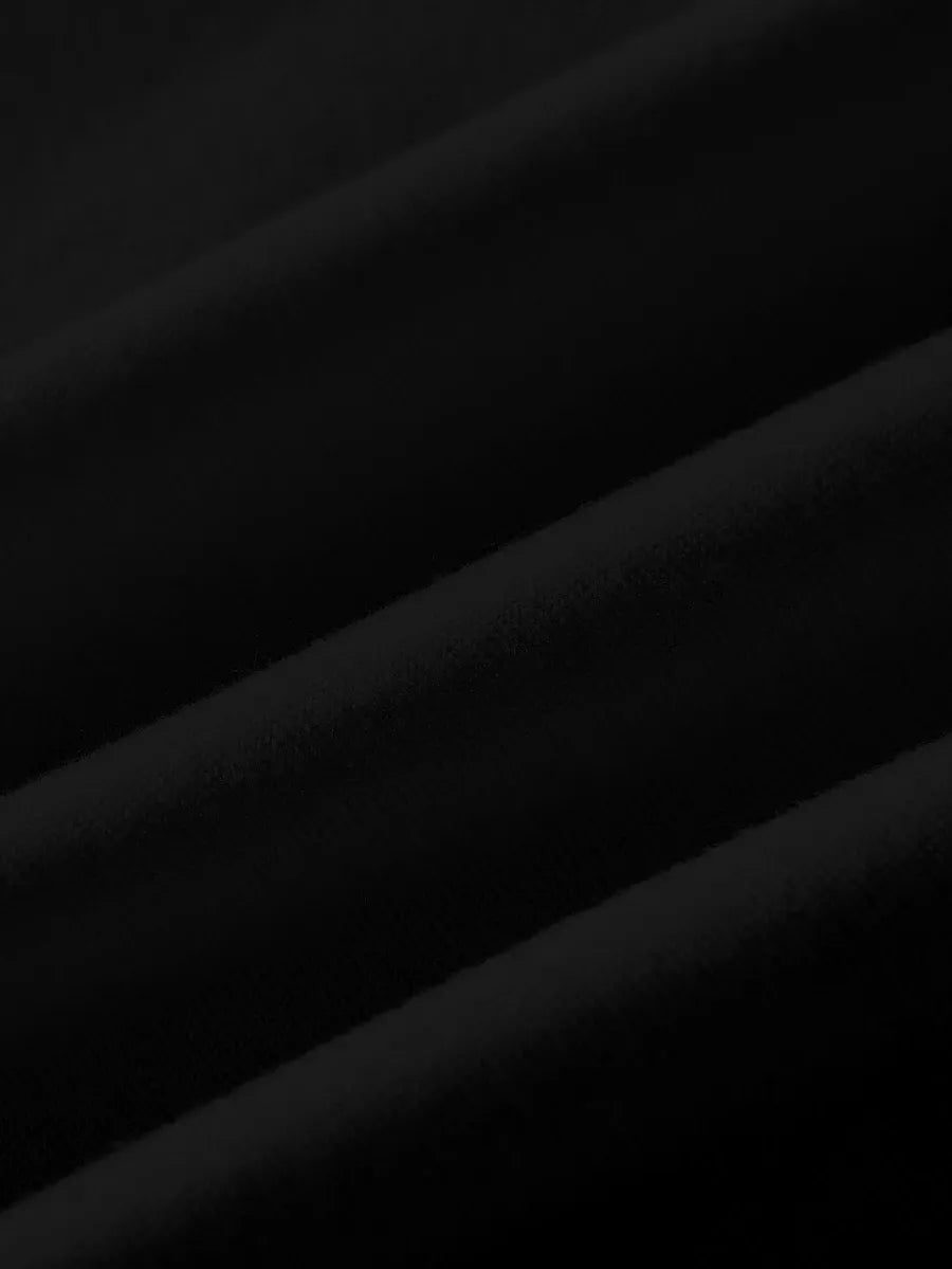SHEIN EZwear هودي نسائي فضفاض بطبعة نمر بلون الأسود