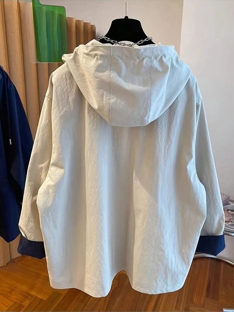 SHEIN معطف مبطن بغطاء راس و بقصة مريحة