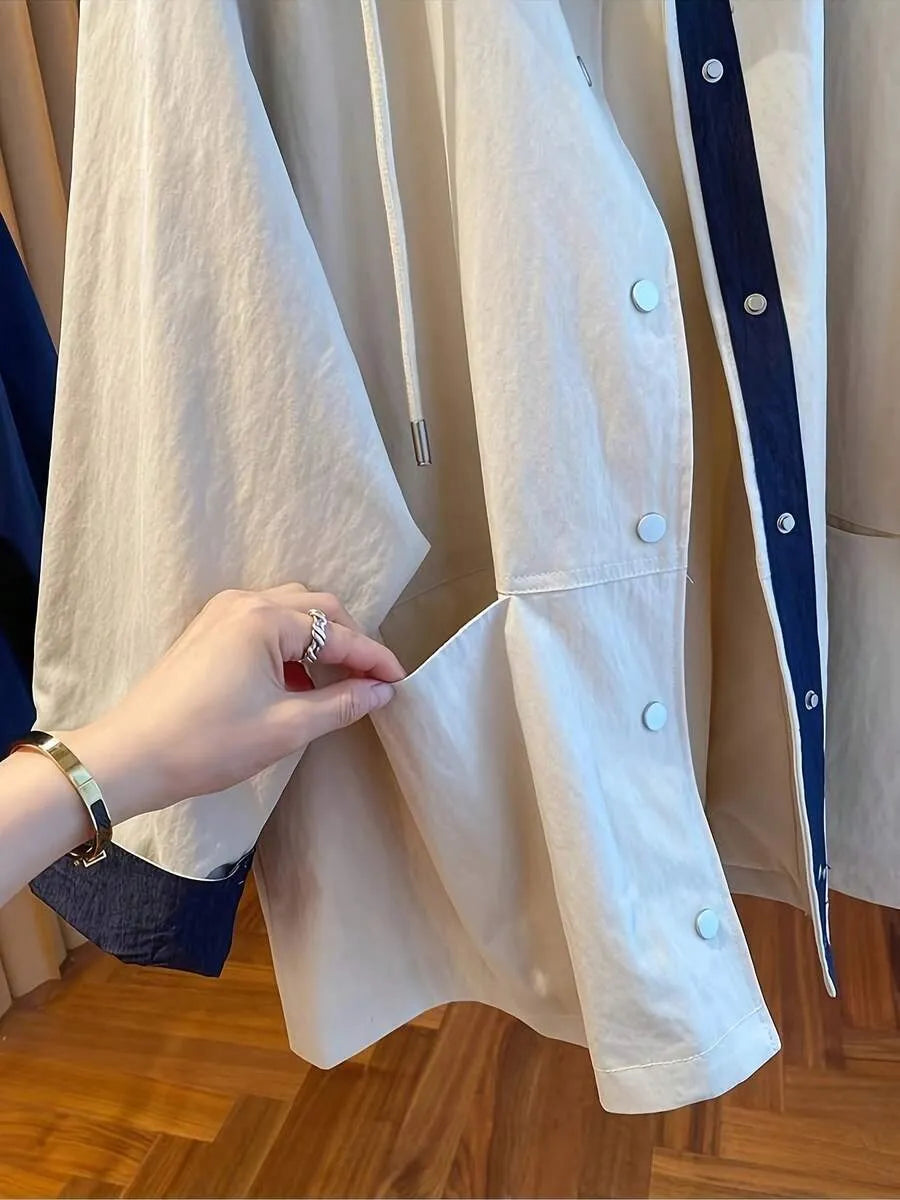 SHEIN معطف مبطن بغطاء راس و بقصة مريحة