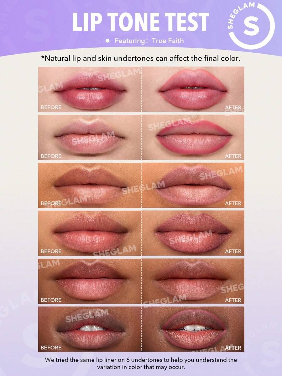 SHEGLAM So Lippy Purple Smoke قلم تحديد الشفاه بلون