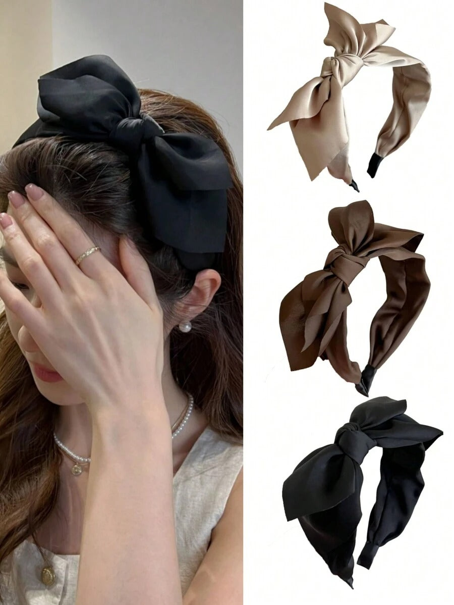 SHEIN شرايط شعر أنيقة من قماش الساتان
