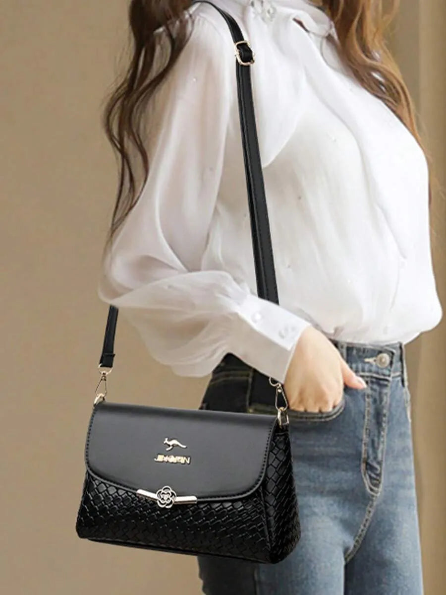 SHEIN حقيبة يد وكتف فاخرة مع محفظة للنساء بجودة عالية بحرف علامة تجارية عشوائي