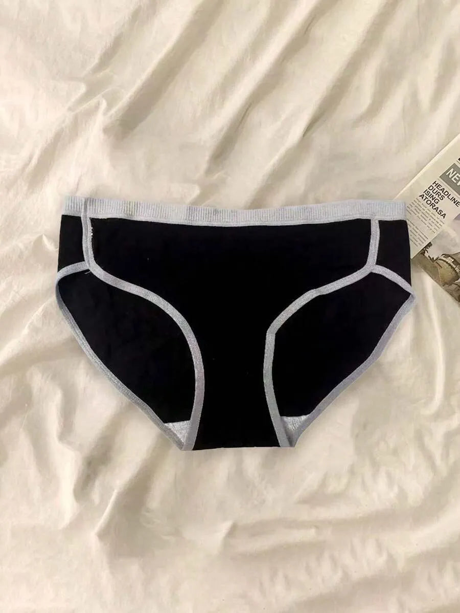 SHEIN سراويل داخلية نسائية من 5 قطع بخصر متوسط متعدد الألوان