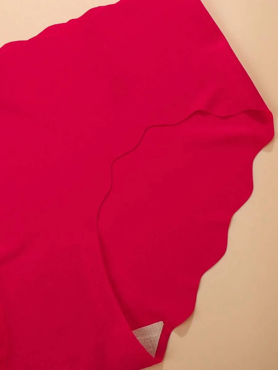 SHEIN سراويل داخلية نسائية من 6 قطع بحافة متموجة ودانتيل ومتعدد الألوان