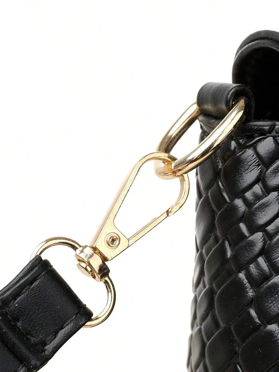 SHEIN حقيبة يد وكتف فاخرة مع محفظة للنساء بجودة عالية بحرف علامة تجارية عشوائي