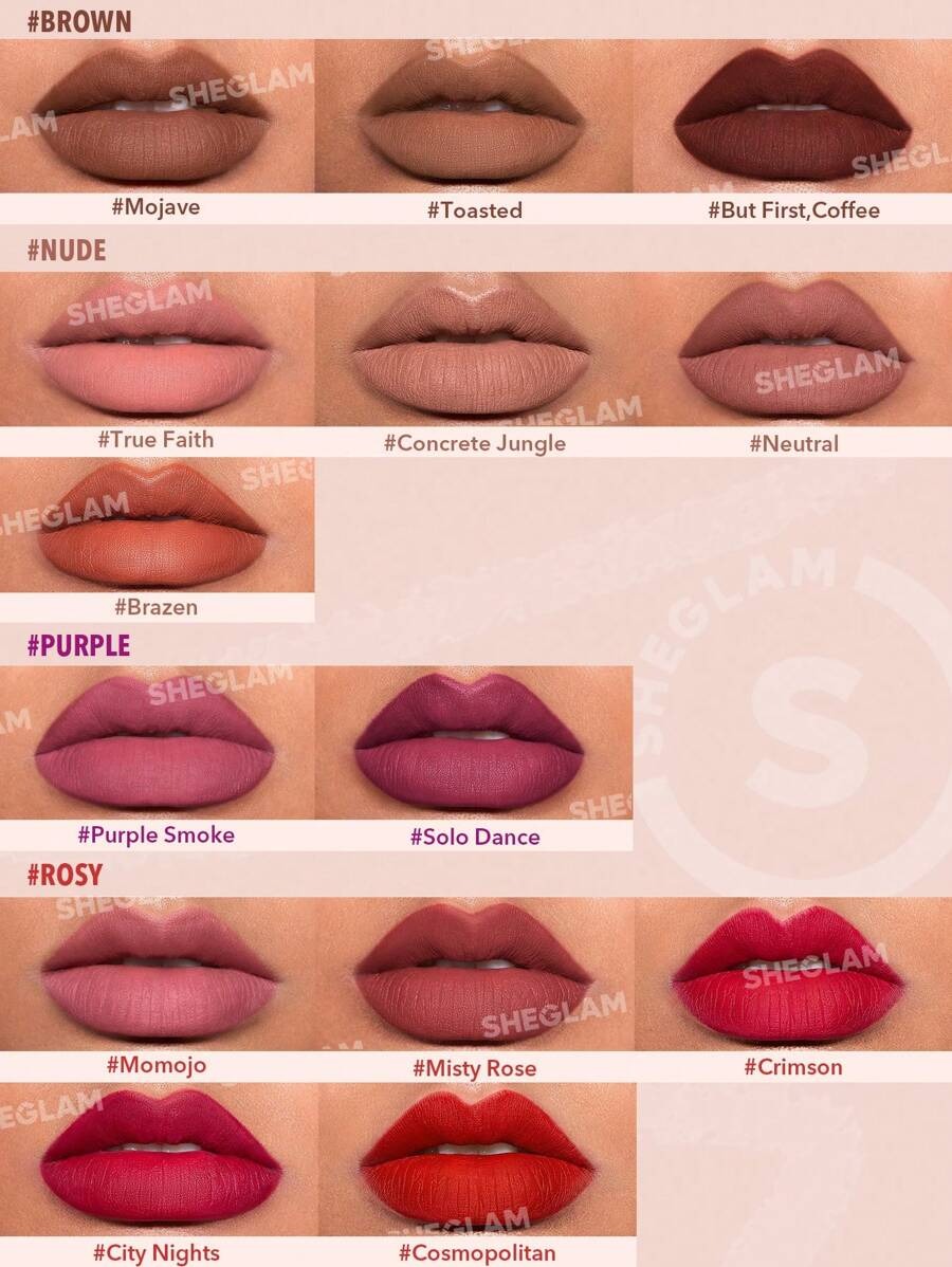 SHEGLAM So Lippy Purple Smoke قلم تحديد الشفاه بلون