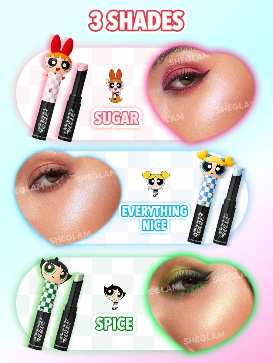 SHEGLAM X Powerpuff Girls SUGAR هايلايتر كريمي بلون