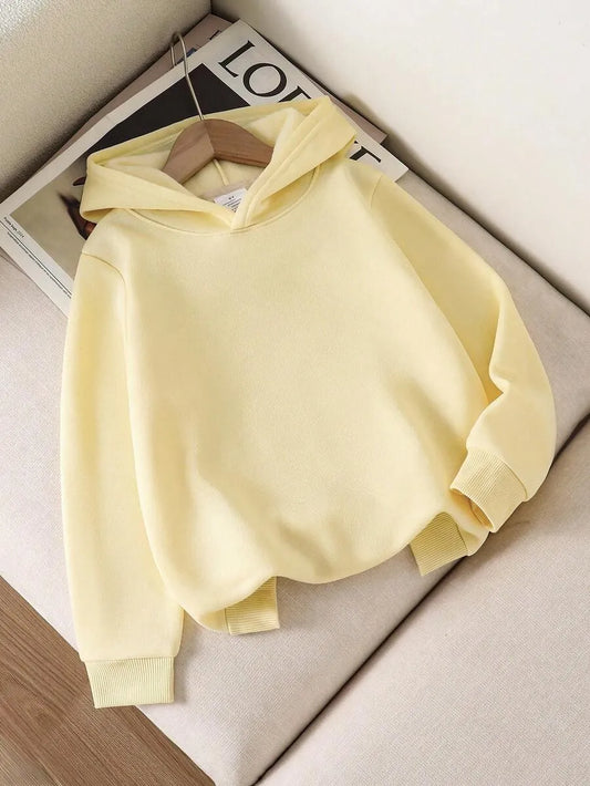 SHEIN هودي نسائي بطبعة نباتية ويعسوب بلون مشمشي