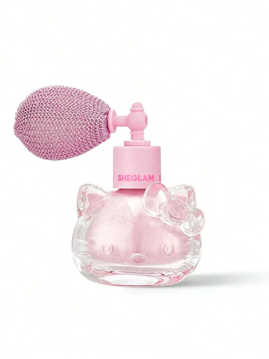 SHEIN Hello Kitty SHEGLAM Bow-Utiful Kitty Glow رذاذ مضيء للجسم بلون بلمعة لامعة