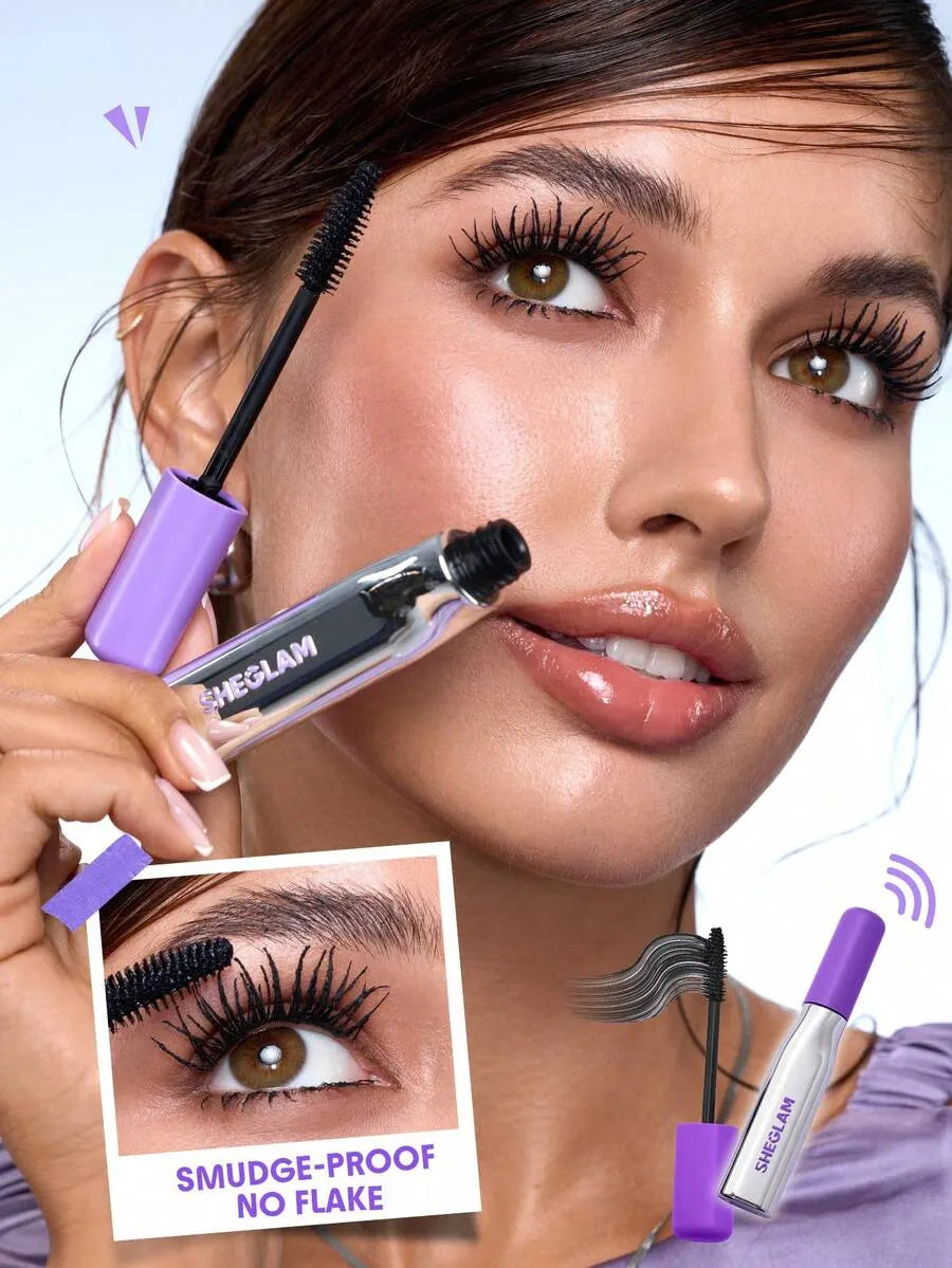 SHEIN SHEGLAM Lashlighter Mega Boost ماسكارا لإطالة وتكثيف الرموش بلون أسود