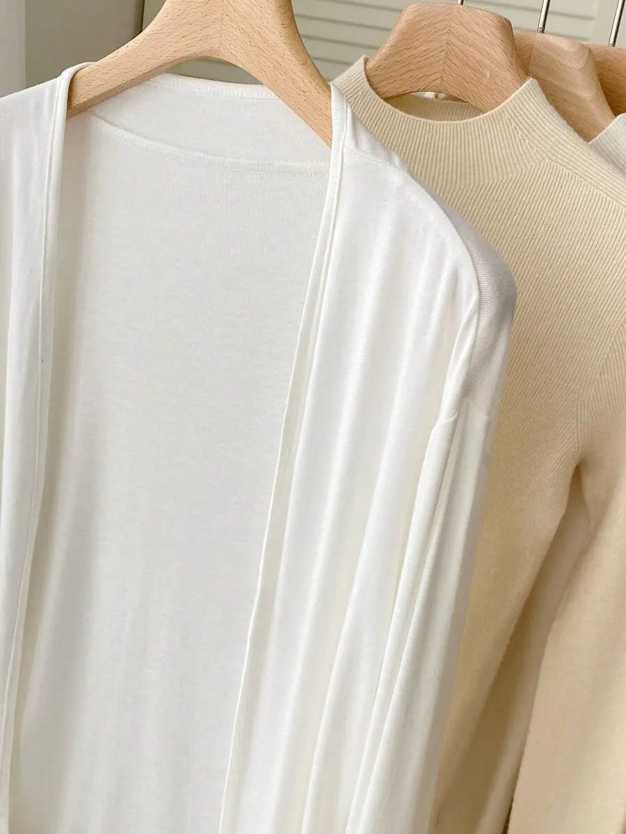 SHEIN Resyla معطف نسائي خفيف بلون موحد