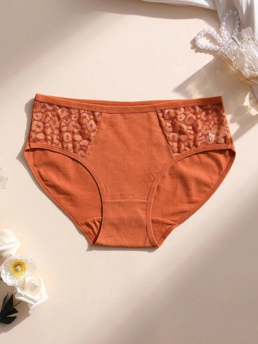 SHEIN سراويل داخلية نسائية من 8 قطع بتطعيمات دانتيل ومتعدد الألوان