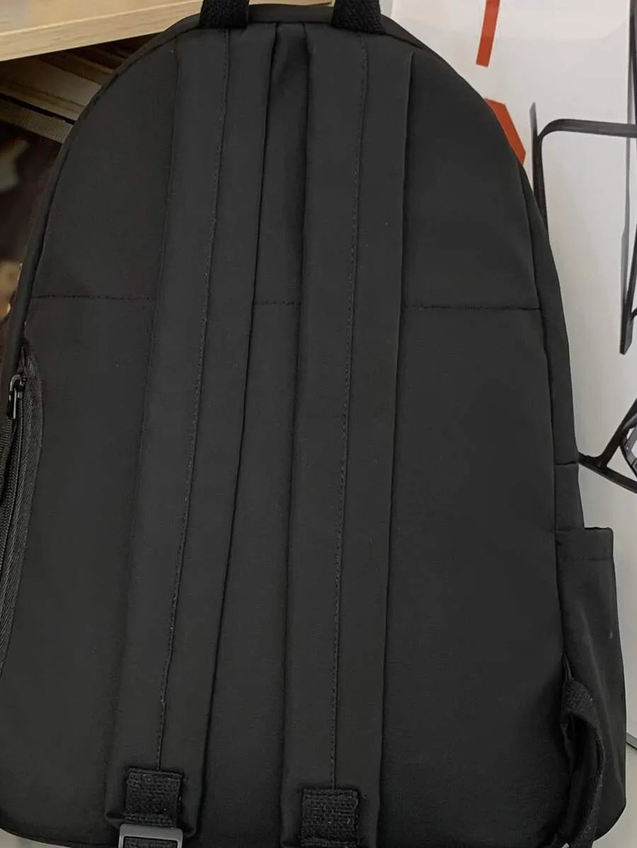 SHEIN حقيبة ظهر خفيفة الوزن وسعة كبيرة ومتعددة الوظائف للمدرسة والعمل